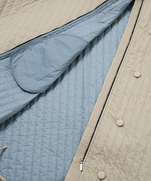 IENKI IENKI（イエンキイエンキ）の「Long Quilted Poncho（ポンチョ