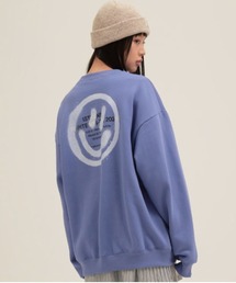 【ISTKUNST】LOGO & SMILEY SWEATSHIRTS / イストクンスト ロゴ アンド スマイリー スウェットシャツ
