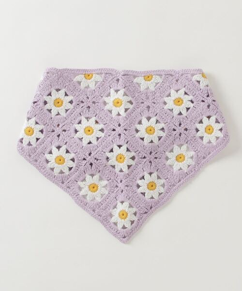 WC（ダブル シー）の「クロシェバブーシュカ（ヘアバンド・レディース・パープル/ピンク/グリーン・FREE）」の4枚目の写真