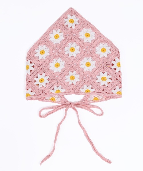 WC（ダブル シー）の「クロシェバブーシュカ（ヘアバンド・レディース・パープル/ピンク/グリーン・FREE）」の11枚目の写真