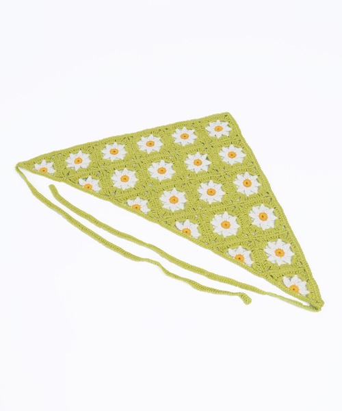 WC（ダブル シー）の「クロシェバブーシュカ（ヘアバンド・レディース・パープル/ピンク/グリーン・FREE）」の12枚目の写真