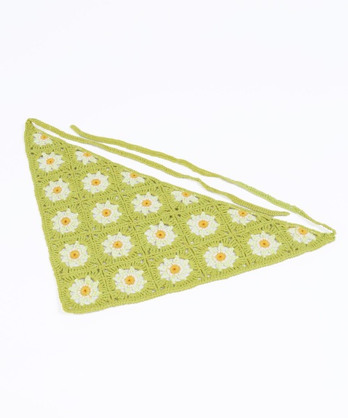 WC（ダブル シー）の「クロシェバブーシュカ（ヘアバンド・レディース・パープル/ピンク/グリーン・FREE）」の13枚目の写真