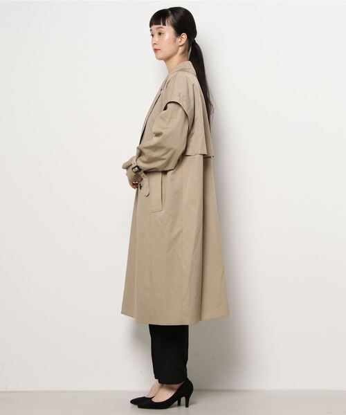 N.（N. Natural Beauty Basic）（エヌエヌナチュラルビューティーベーシック）の「マルチウェイドッキングトレンチコート（トレンチコート・レディース・ベージュ/ベージュ系その他・MEDIUM）」の3枚目の写真