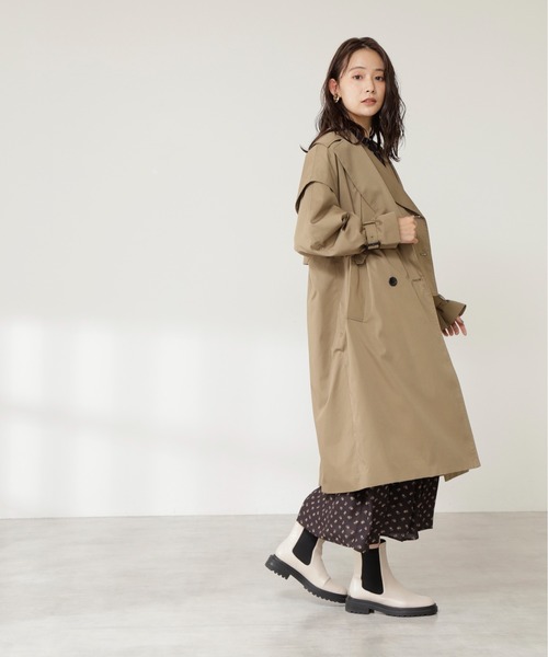 N.（N. Natural Beauty Basic）（エヌエヌナチュラルビューティーベーシック）の「マルチウェイドッキングトレンチコート（トレンチコート・レディース・ベージュ/ベージュ系その他・MEDIUM）」の15枚目の写真