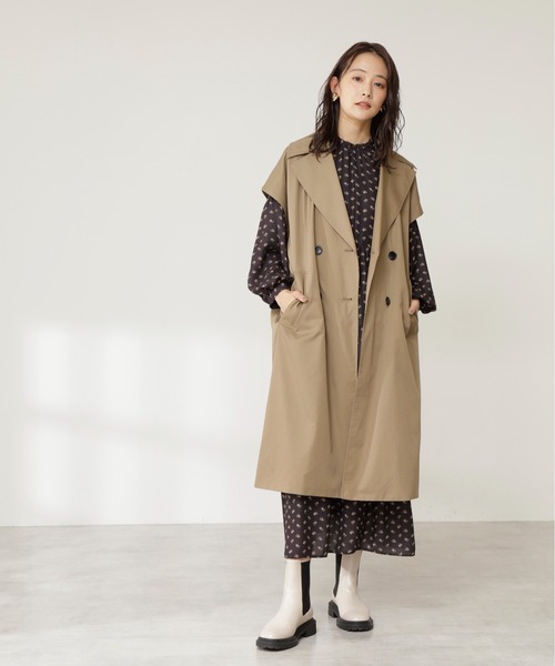 N.（N. Natural Beauty Basic）（エヌエヌナチュラルビューティーベーシック）の「マルチウェイドッキングトレンチコート（トレンチコート・レディース・ベージュ/ベージュ系その他・MEDIUM）」の17枚目の写真