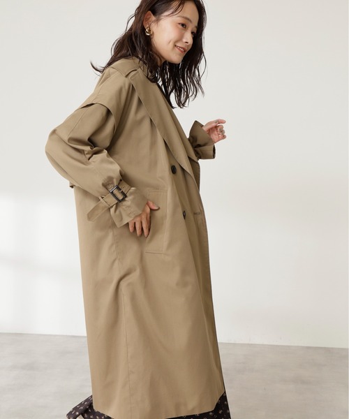 N.（N. Natural Beauty Basic）（エヌエヌナチュラルビューティーベーシック）の「マルチウェイドッキングトレンチコート（トレンチコート・レディース・ベージュ/ベージュ系その他・MEDIUM）」の13枚目の写真