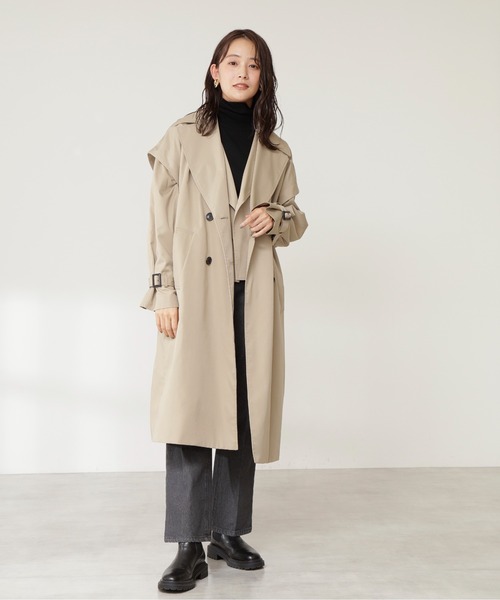 N.（N. Natural Beauty Basic）（エヌエヌナチュラルビューティーベーシック）の「マルチウェイドッキングトレンチコート（トレンチコート・レディース・ベージュ/ベージュ系その他・MEDIUM）」の8枚目の写真