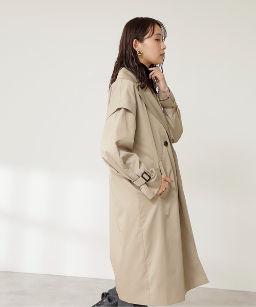 N.（N. Natural Beauty Basic）（エヌエヌナチュラルビューティーベーシック）の「マルチウェイドッキングトレンチコート（トレンチコート・レディース・ベージュ/ベージュ系その他・MEDIUM）」の21枚目の写真