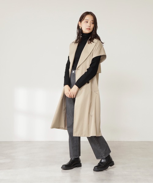 N.（N. Natural Beauty Basic）（エヌエヌナチュラルビューティーベーシック）の「マルチウェイドッキングトレンチコート（トレンチコート・レディース・ベージュ/ベージュ系その他・MEDIUM）」の9枚目の写真