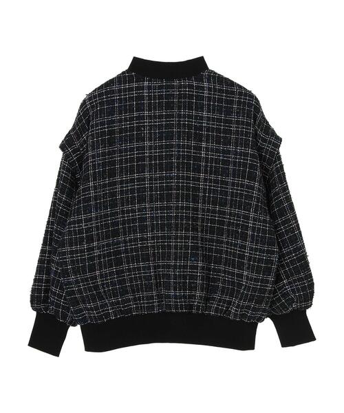 ELENCARE DUE（エレンカーレデュエ）の「・ELENCARE DUE ツィードチェックブルゾン＊（ブルゾン・レディース・ピンク/ブラウン/ネイビー・FREE）」の13枚目の写真