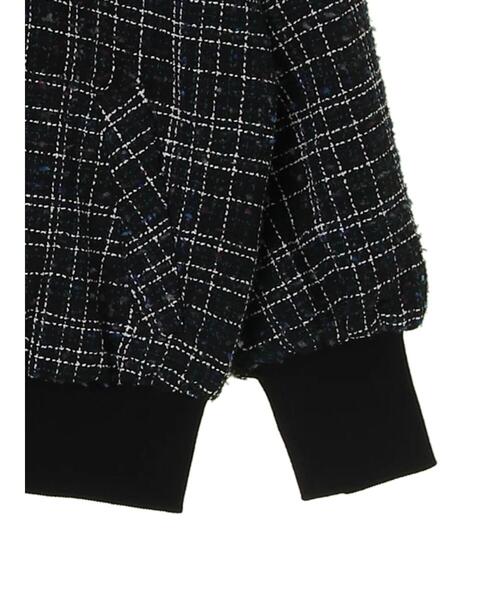 ELENCARE DUE（エレンカーレデュエ）の「・ELENCARE DUE ツィードチェックブルゾン＊（ブルゾン・レディース・ピンク/ブラウン/ネイビー・FREE）」の15枚目の写真