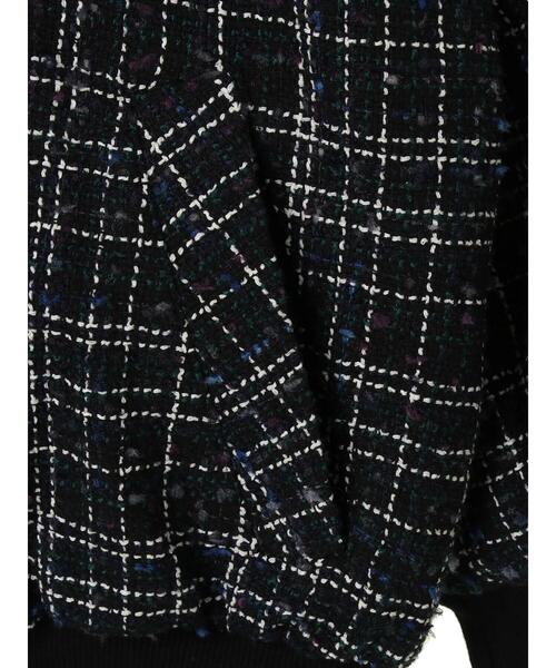 ELENCARE DUE（エレンカーレデュエ）の「・ELENCARE DUE ツィードチェックブルゾン＊（ブルゾン・レディース・ピンク/ブラウン/ネイビー・FREE）」の19枚目の写真