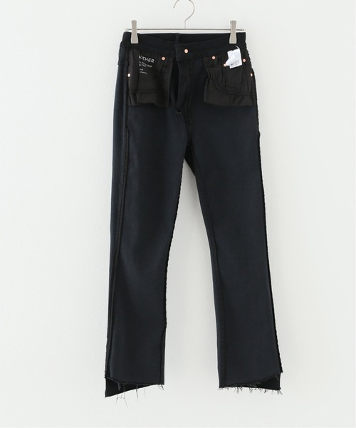 【MOTHER/マザー】BLACK デニム MOTHER(マザー)｜【LIL】THE MID RISE ZIP RAMBLER ストレート