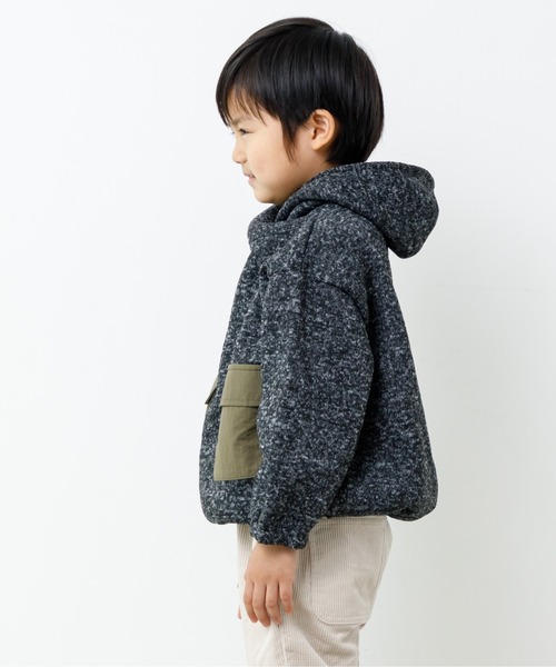 MAKE YOUR DAY(メイクユアデイ)の「ハイネックプルオーバー■80~140cm(スウェット・キッズ・チャコールグレー/ベージュ/ブラウン・90/100/110/120/80/130/140)」の16枚目の写真