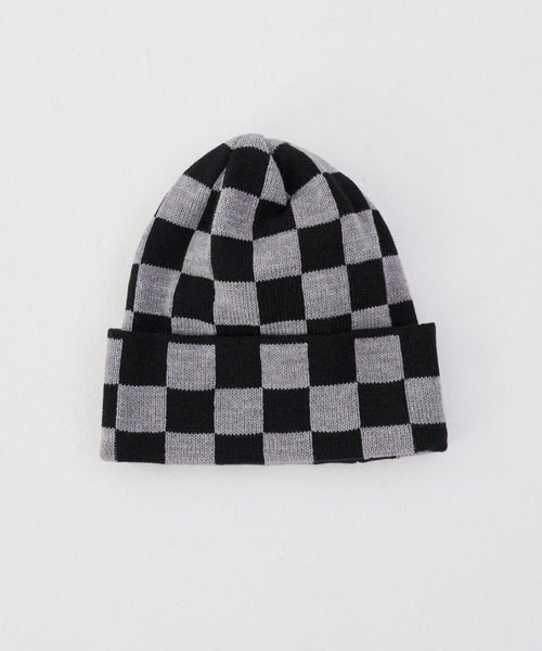 FEKETE（フェケテ）の「FEKETE CHESS CHECK BEANIE（ニットキャップ/ビーニー・メンズ・ブラック/ベージュ/グレー・FREE）」の11枚目の写真