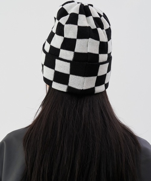 FEKETE（フェケテ）の「FEKETE CHESS CHECK BEANIE（ニットキャップ/ビーニー・メンズ・ブラック/ベージュ/グレー・FREE）」の16枚目の写真