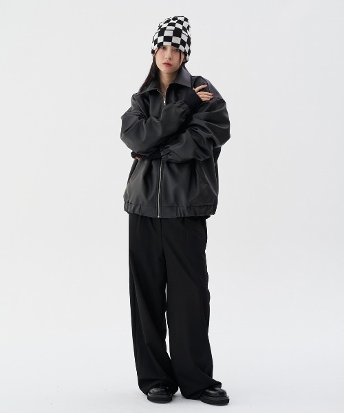 FEKETE（フェケテ）の「FEKETE CHESS CHECK BEANIE（ニットキャップ/ビーニー・メンズ・ブラック/ベージュ/グレー・FREE）」の9枚目の写真