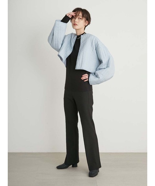 emmi（エミ）の「【emmi atelier】ウォームパンツ（その他パンツ・レディース・オリーブ/ベージュ/ブラック・1/0）」の16枚目の写真