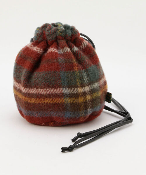 TWEED MILL（ツイードミル）の「【WEB限定】【TWEEDMILL/ツィードミル】チェックキンチャクバッグ（ショルダーバッグ・レディース・ベージュ系その他/レッド系その他/ホワイト系その他2・FREE）」の3枚目の写真