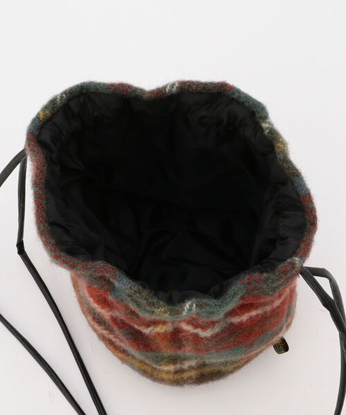 TWEED MILL（ツイードミル）の「【WEB限定】【TWEEDMILL/ツィードミル】チェックキンチャクバッグ（ショルダーバッグ・レディース・ベージュ系その他/レッド系その他/ホワイト系その他2・FREE）」の8枚目の写真