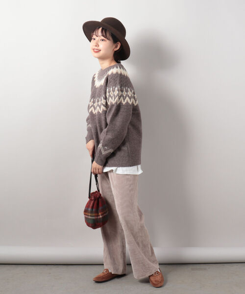 TWEED MILL（ツイードミル）の「【WEB限定】【TWEEDMILL/ツィードミル】チェックキンチャクバッグ（ショルダーバッグ・レディース・ベージュ系その他/レッド系その他/ホワイト系その他2・FREE）」の13枚目の写真