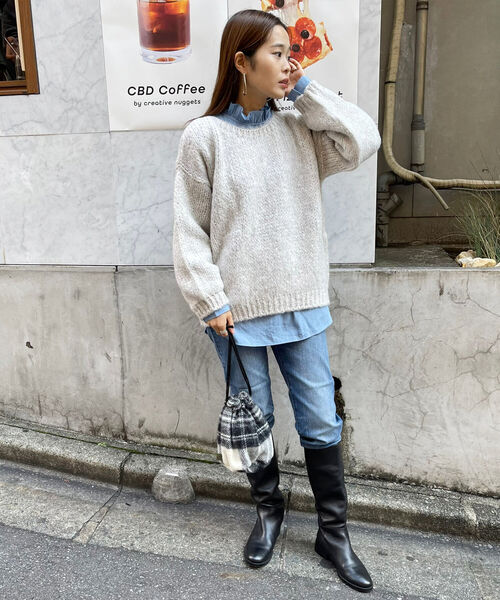 TWEED MILL（ツイードミル）の「【WEB限定】【TWEEDMILL/ツィードミル】チェックキンチャクバッグ（ショルダーバッグ・レディース・ベージュ系その他/レッド系その他/ホワイト系その他2・FREE）」の15枚目の写真