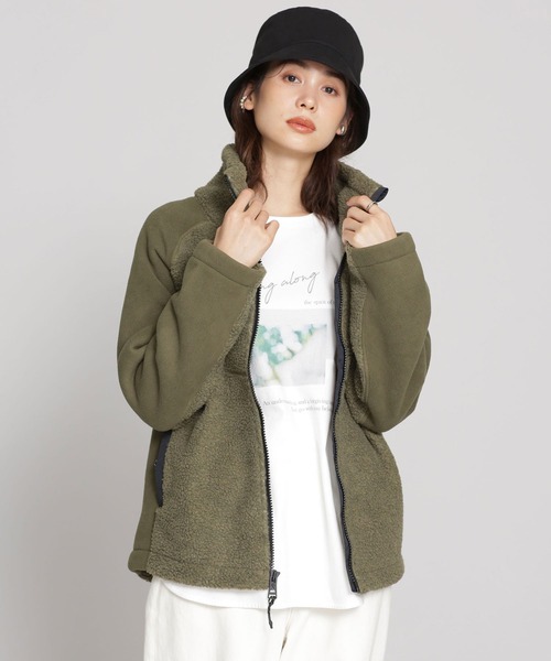 Cape HEIGHTS(ケープハイツ)の「Cape HEIGHTS/BREAKHEART Fleece フリース(ブルゾン・レディース・タン/オリーブ・M/S)」の12枚目の写真