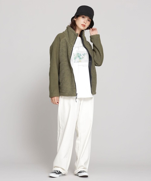 Cape HEIGHTS(ケープハイツ)の「Cape HEIGHTS/BREAKHEART Fleece フリース(ブルゾン・レディース・タン/オリーブ・M/S)」の14枚目の写真