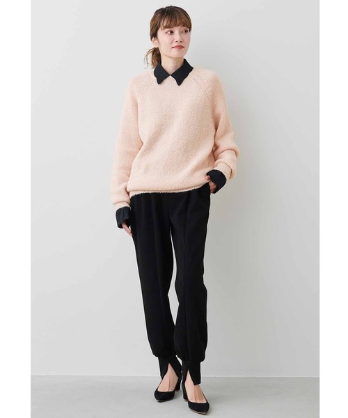 MEDE19F(メデジュウキュウ)の「MEDE19F 刺しゅう遣いつけ衿&カフス(付け襟・レディース・ブラック/ホワイト・ONE SIZE)」の4枚目の写真