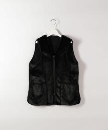 【SSS】ブラックベスト スティーブンアラン　メンズ Steven Alan＞Vネック ニット ベスト