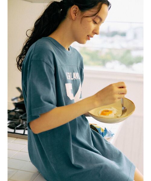 Ungrid（アングリッド）の「ビックシルエットナンバリングTee（Tシャツ/カットソー・レディース・オフホワイト/レッド/ブルー・FREE）」の7枚目の写真