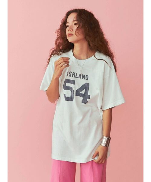 Ungrid（アングリッド）の「ビックシルエットナンバリングTee（Tシャツ/カットソー・レディース・オフホワイト/レッド/ブルー・FREE）」の10枚目の写真