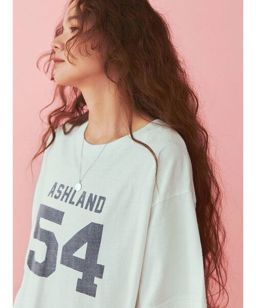 Ungrid（アングリッド）の「ビックシルエットナンバリングTee（Tシャツ/カットソー・レディース・オフホワイト/レッド/ブルー・FREE）」の12枚目の写真