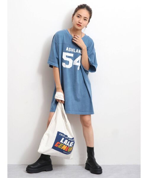 Ungrid（アングリッド）の「ビックシルエットナンバリングTee（Tシャツ/カットソー・レディース・オフホワイト/レッド/ブルー・FREE）」の18枚目の写真