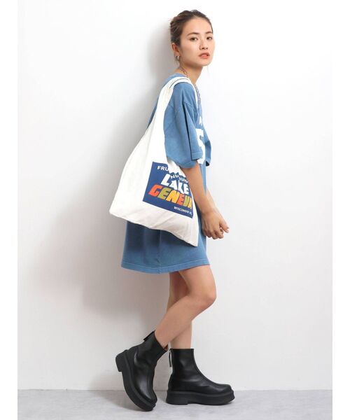 Ungrid（アングリッド）の「ビックシルエットナンバリングTee（Tシャツ/カットソー・レディース・オフホワイト/レッド/ブルー・FREE）」の19枚目の写真