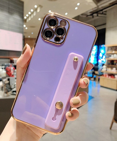 セール】バンド付ゴールドフレーム スマホケース（スマホケース/カバー