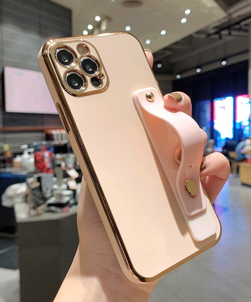 セール】バンド付ゴールドフレーム スマホケース（スマホケース/カバー