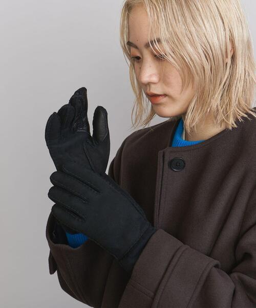 UGG（アグ）の「＜UGG(アグ)＞SEAMED TECH グローブ -スマートフォン対応-◆（手袋・レディース・ブラウン/ブラック/ダークグレー・M）」の2枚目の写真