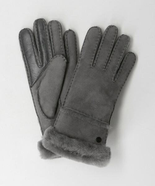UGG（アグ）の「＜UGG(アグ)＞SEAMED TECH グローブ -スマートフォン対応-◆（手袋・レディース・ブラウン/ブラック/ダークグレー・M）」の9枚目の写真