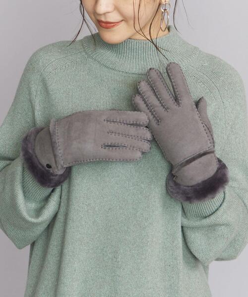 UGG（アグ）の「＜UGG(アグ)＞SEAMED TECH グローブ -スマートフォン対応-◆（手袋・レディース・ブラウン/ブラック/ダークグレー・M）」の12枚目の写真