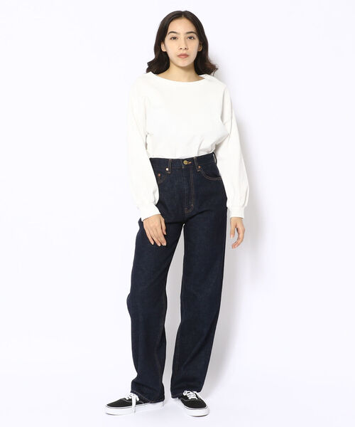 B'2nd(ビーセカンド)の「BIT BLUE(ビットブルー)ワイドストレートデニム(デニムパンツ・レディース・インディゴブルー・24/26/25/23)」の15枚目の写真