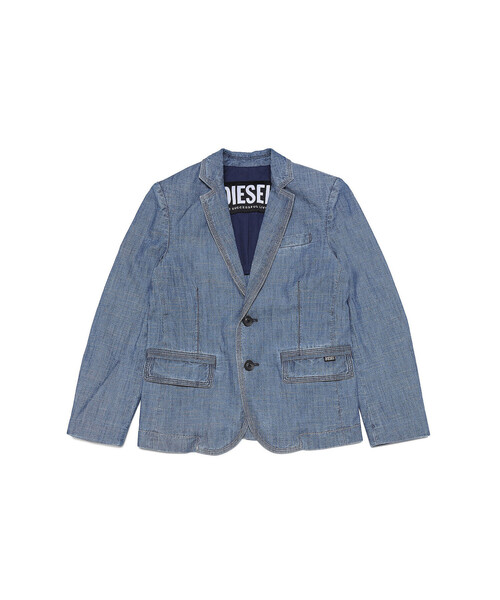 DIESEL(ディーゼル)の「DIESEL KID ジュニア デニムテーラードジャケット ライトアウター(テーラードジャケット・キッズ・インディゴブルー・6Y/8Y/10Y/12Y/14Y)」の3枚目の写真