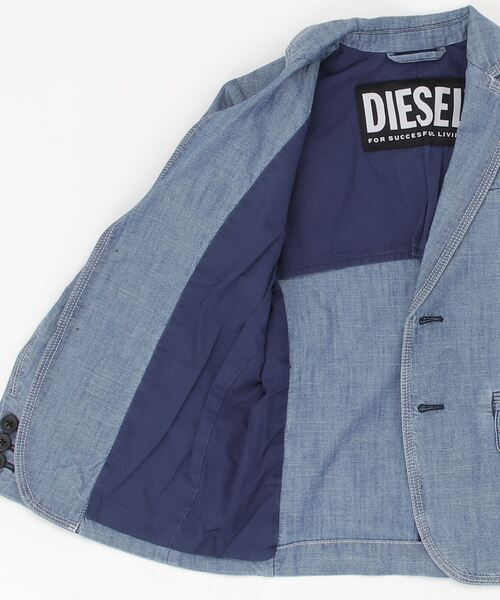 DIESEL(ディーゼル)の「DIESEL KID ジュニア デニムテーラードジャケット ライトアウター(テーラードジャケット・キッズ・インディゴブルー・6Y/8Y/10Y/12Y/14Y)」の4枚目の写真