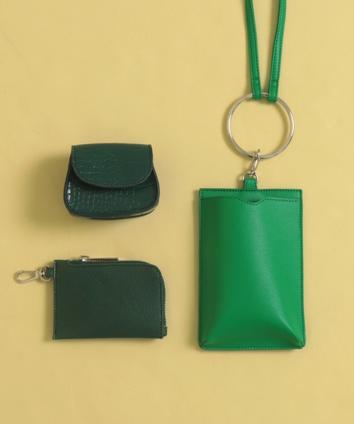 AULI(アウリィ)の「【3点セット】リングハンドルマルチショルダーバッグ(ショルダーバッグ・レディース・ライトグレー/グリーン・FREE)」の2枚目の写真