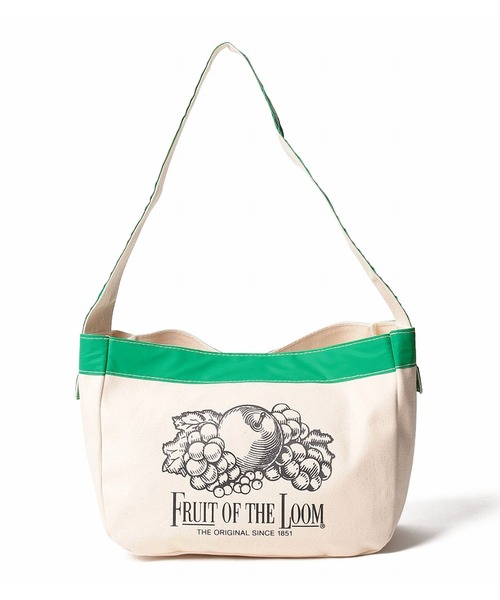 FRUIT OF THE LOOM（フルーツオブザルーム）の「【FRUIT OF THE LOOM】ニュースペーパーバッグ Mサイズ（ショルダーバッグ・レディース・オレンジ/ブルー/グリーン・FREE）」の2枚目の写真