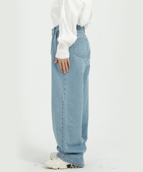 CORPUS TOKYO（コーパス トーキョー）の「Lazy Tokyo 2タックワイドデニム（デニムパンツ・メンズ・サックスブルー/ブルー・2/4/3/1）」の4枚目の写真