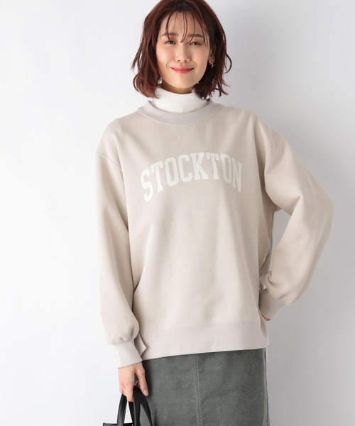 GLOBAL WORK（グローバルワーク）の「キレイ見えサラサラ起毛プリントプルオーバー/258250（スウェット・レディース・ライトグレー/ベージュ/ダークグレー/グレー系その他3・MEDIUM/LARGE）」の4枚目の写真