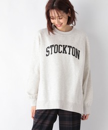 GLOBAL WORK | キレイ見えサラサラ起毛プリントプルオーバー/258250(スウェット)