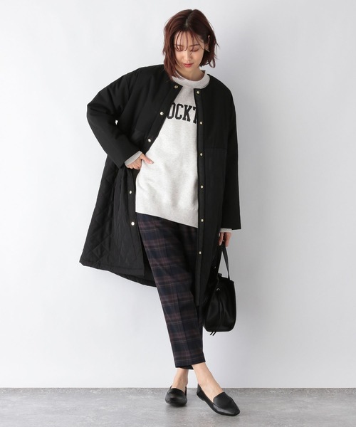 GLOBAL WORK（グローバルワーク）の「キレイ見えサラサラ起毛プリントプルオーバー/258250（スウェット・レディース・ライトグレー/ベージュ/ダークグレー/グレー系その他3・MEDIUM/LARGE）」の5枚目の写真