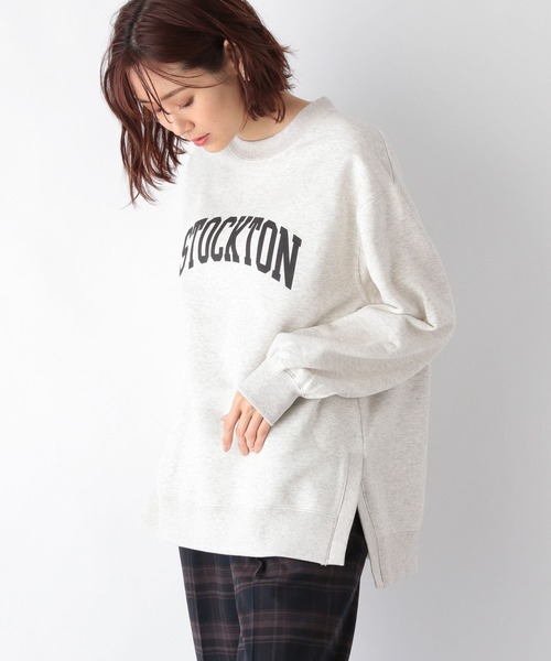 GLOBAL WORK（グローバルワーク）の「キレイ見えサラサラ起毛プリントプルオーバー/258250（スウェット・レディース・ライトグレー/ベージュ/ダークグレー/グレー系その他3・MEDIUM/LARGE）」の8枚目の写真